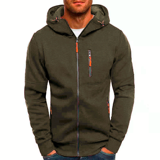 Heren Hoodie Met Cap Fleece Comfortabel Voor Casual Gebruik 8