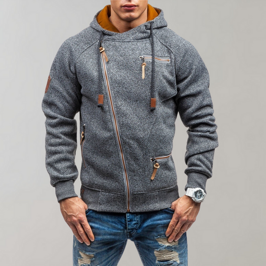 Heren Hoodie met Ritssluiting en Capuchon 5