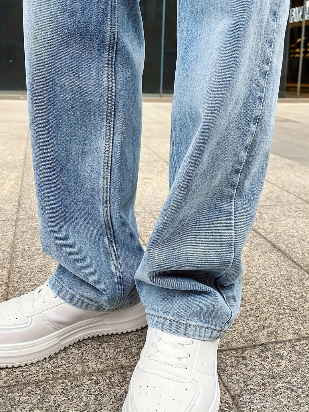 Heren Jeans Losse Snede Met Rechte Benen 4