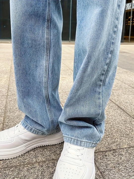 Heren Jeans Losse Snede Met Rechte Benen 4