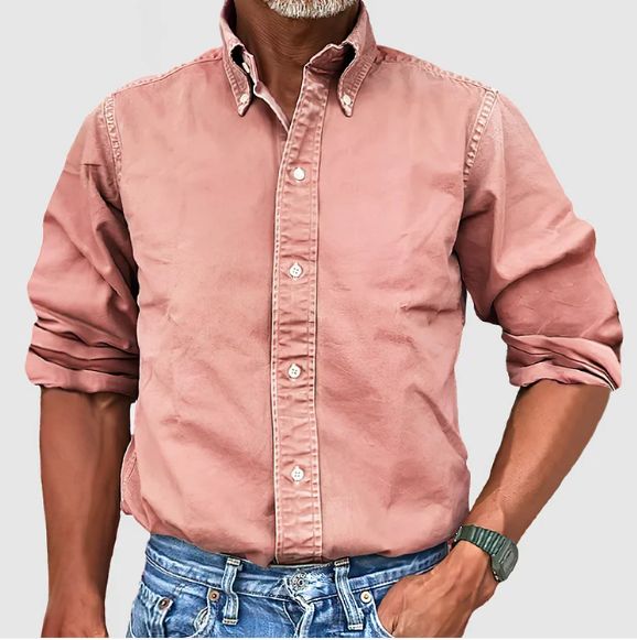 Heren Langarmhemd Casual Stijl Ademend 7