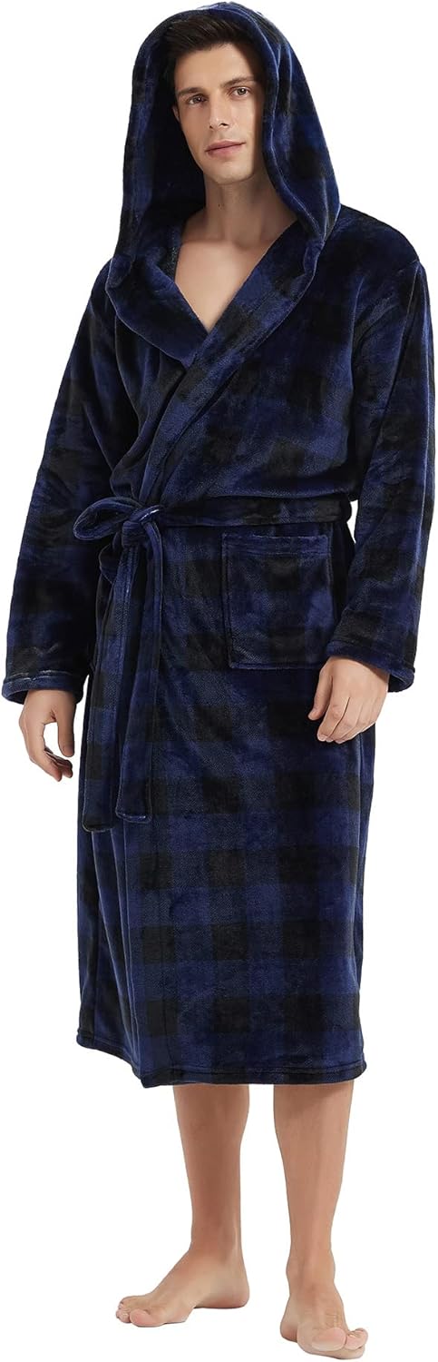 Heren Lange Badjas Fleece 12