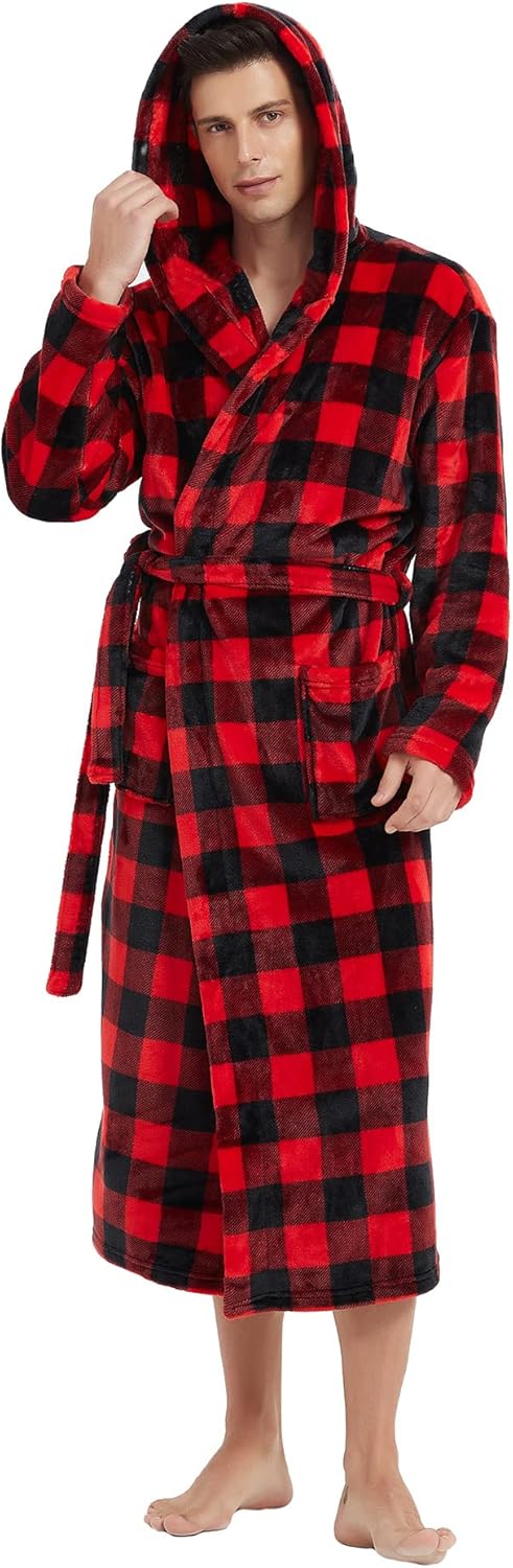Heren Lange Badjas Fleece 7