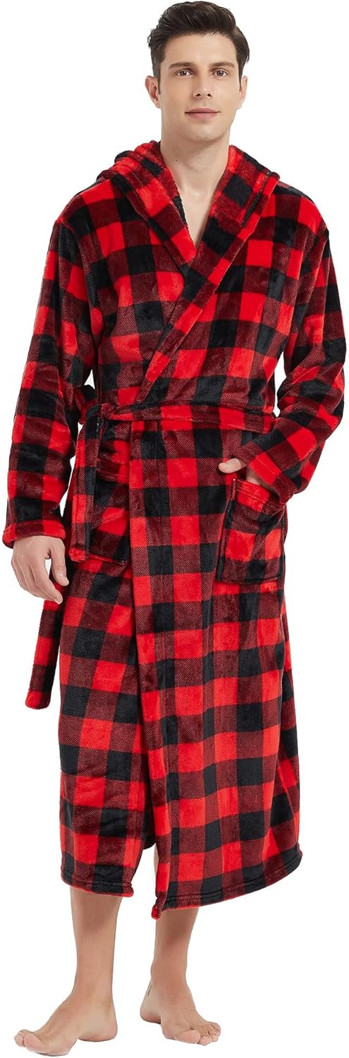 Heren Lange Badjas Fleece 9