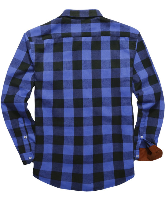Heren Overhemd Klassiek Ruitpatroon Polyester en Rayon 5