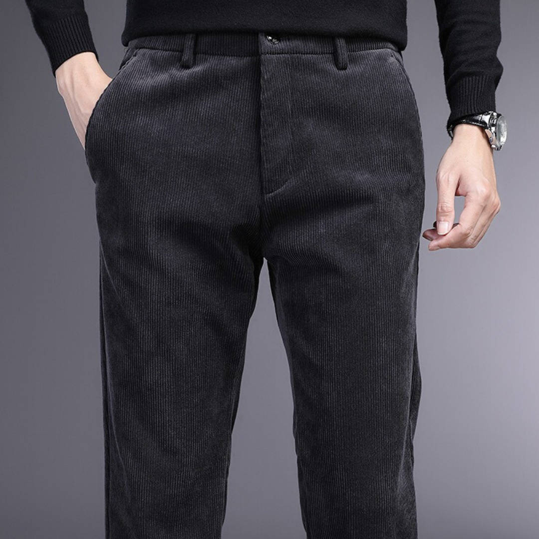 Heren Pantalon Corduroy Vierweg Stretch Katoen 4