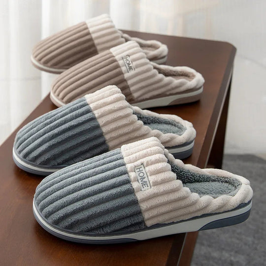 Heren Pantoffels Gestreept Comfortabel 3