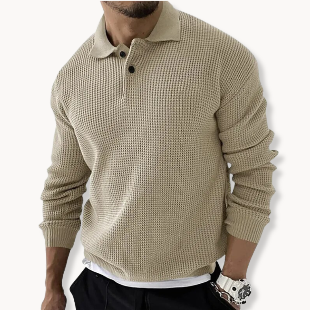 Heren Polo Trui Stijlvol Gebreid voor Casual en Formele Gelegenheden 3