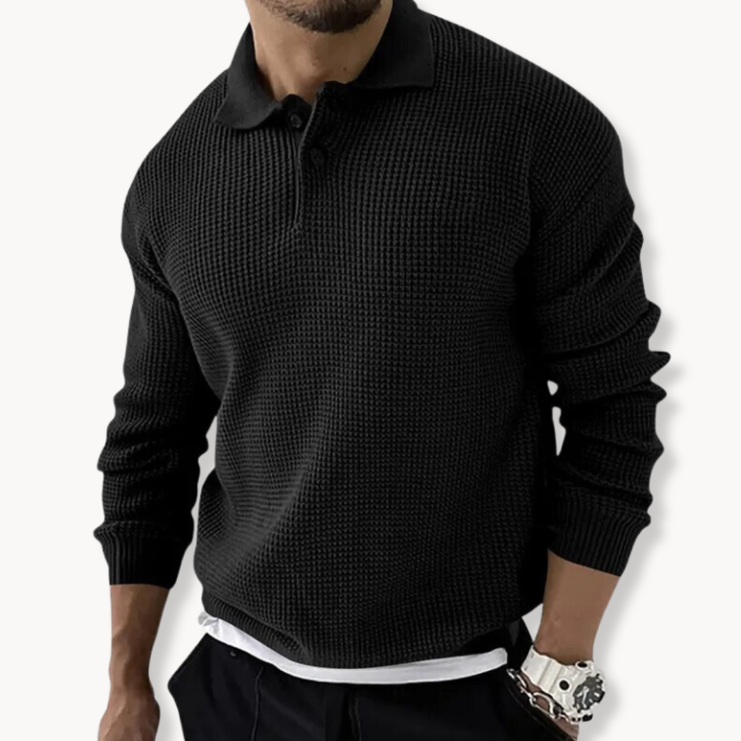 Heren Polo Trui Stijlvol Gebreid voor Casual en Formele Gelegenheden 4