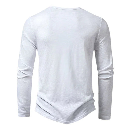 Heren Polo met Lange Mouwen Casual Stijl 7
