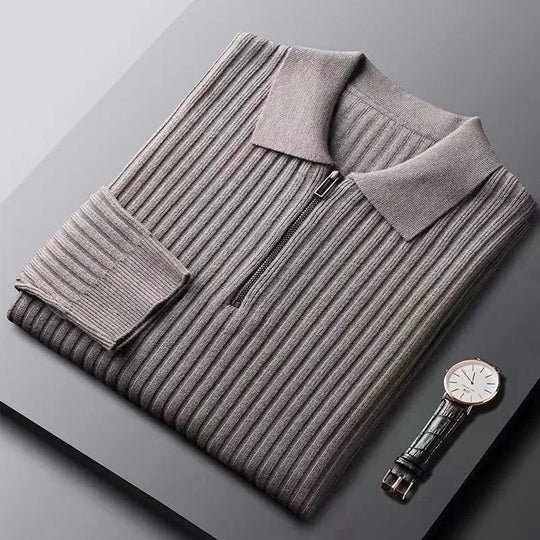 Heren Polotrui met Ritssluiting Casual Stijl 7