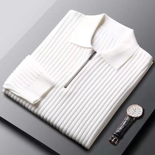 Heren Polotrui met Ritssluiting Casual Stijl 8