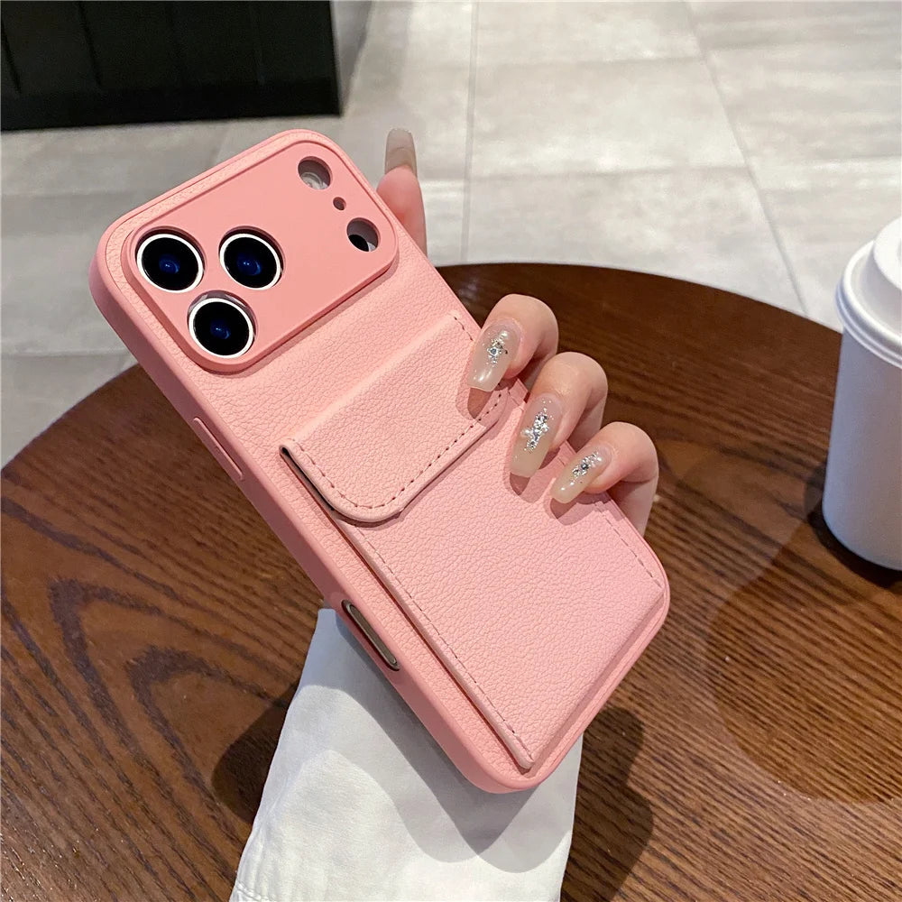 Heren Portemonnee Case Met Kaarthouder Voor iPhone - Stijlvol En Praktisch 10