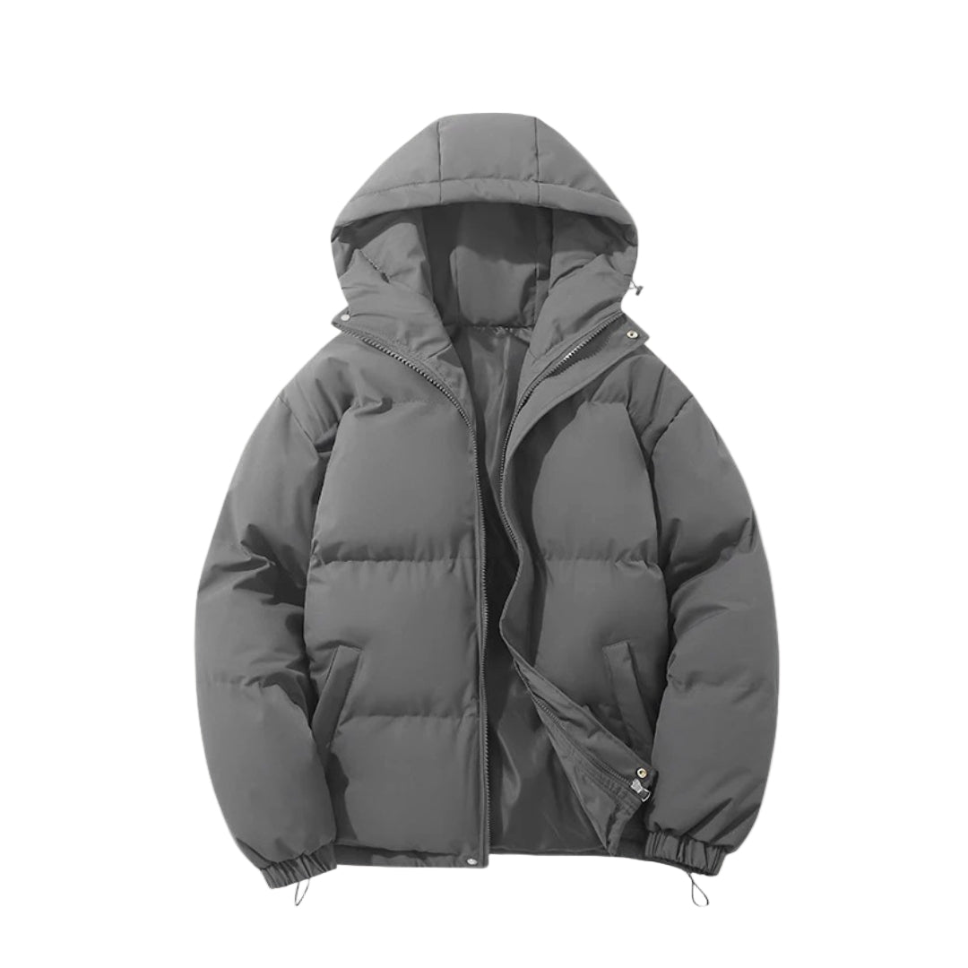 Heren Pufferjack met Capuchon voor de Winter 0