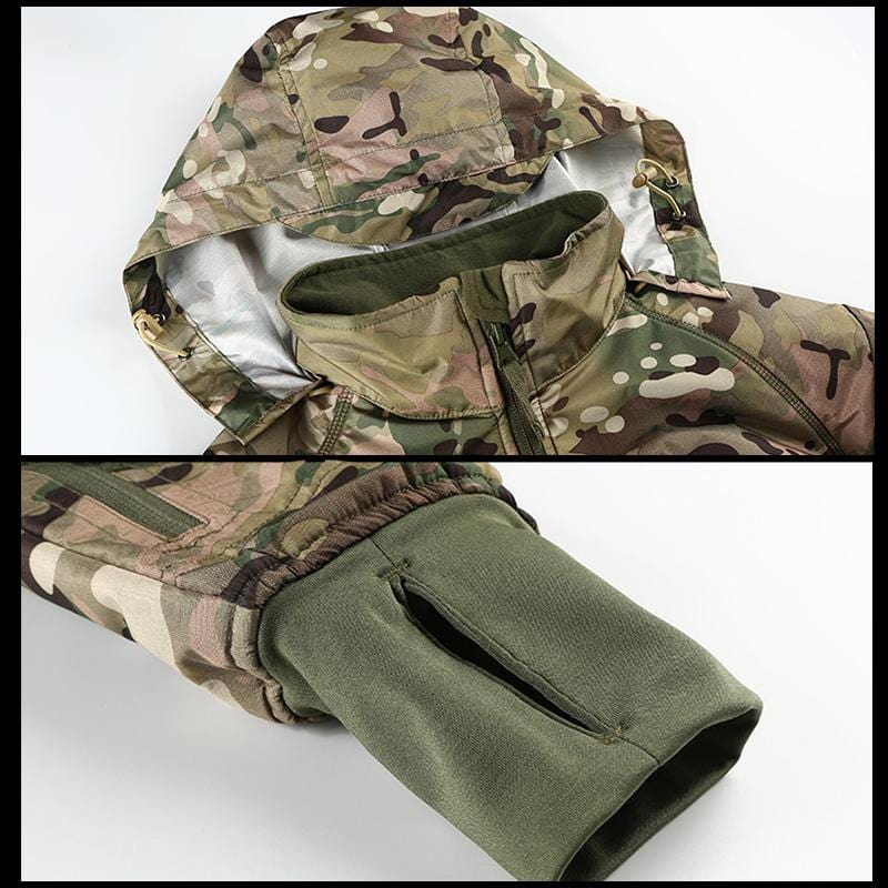 Heren Regenjas Waterdicht Winddicht Met Afneembare Kap Premium Polyester 7