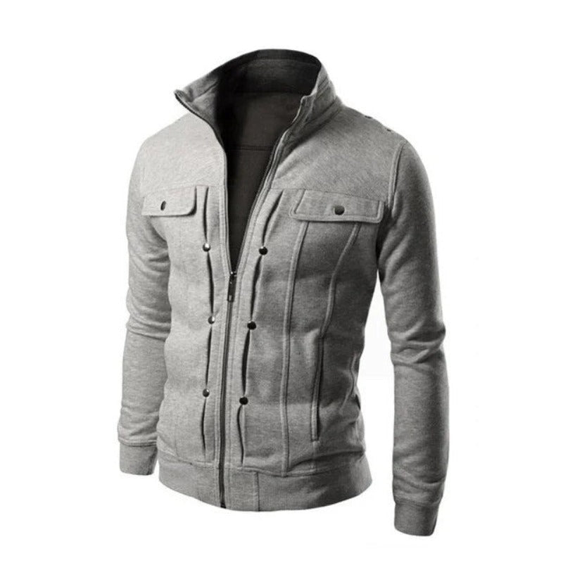 Heren Ritsjack met Praktische Zakken en Moderne Snit 3