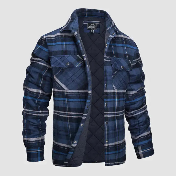 Heren Ruitvormige Langarmige Blazer 9