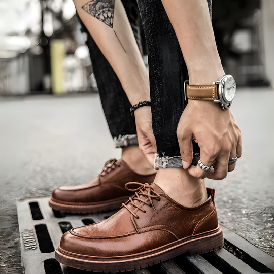 Heren Schoenen Veterschoenen Tijdloos Design 5