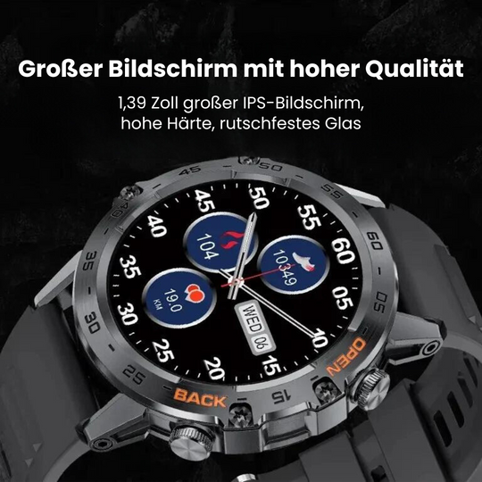Heren Smartwatch Robuust met Hartslagmeter en GPS Navigatie 2