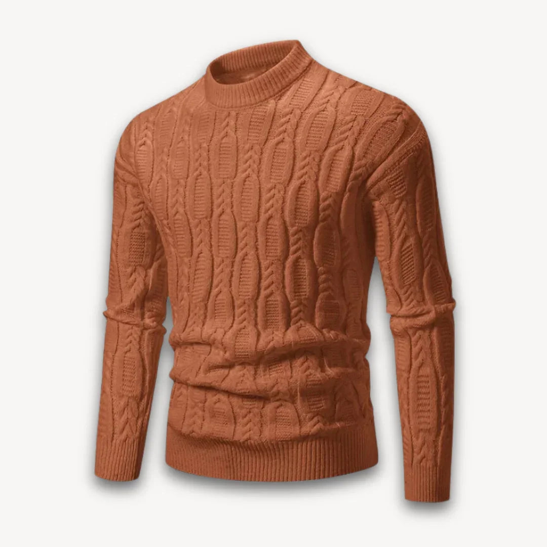 Heren Sweater Ronde Hals Kabelgebreid Stijlvol 2