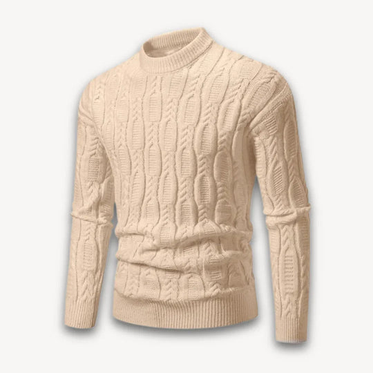 Heren Sweater Ronde Hals Kabelgebreid Stijlvol 4