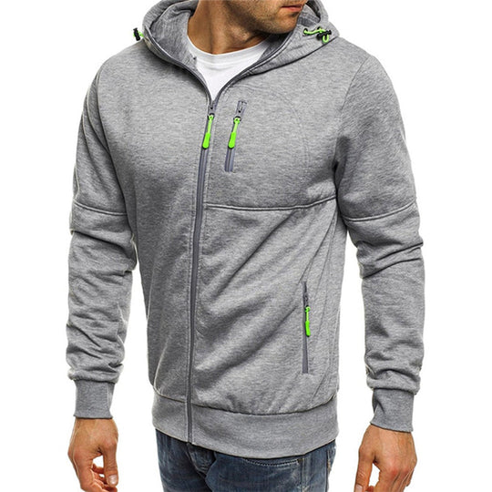 Heren Sweater met Rits en Capuchon 6