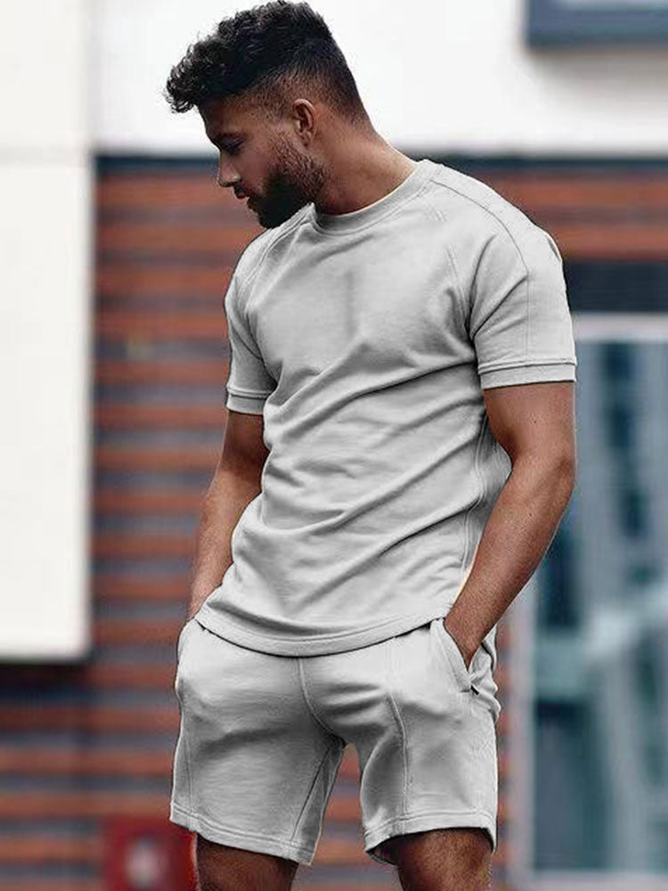 Heren T-shirt en Shorts Set Casual Zomerlook 1