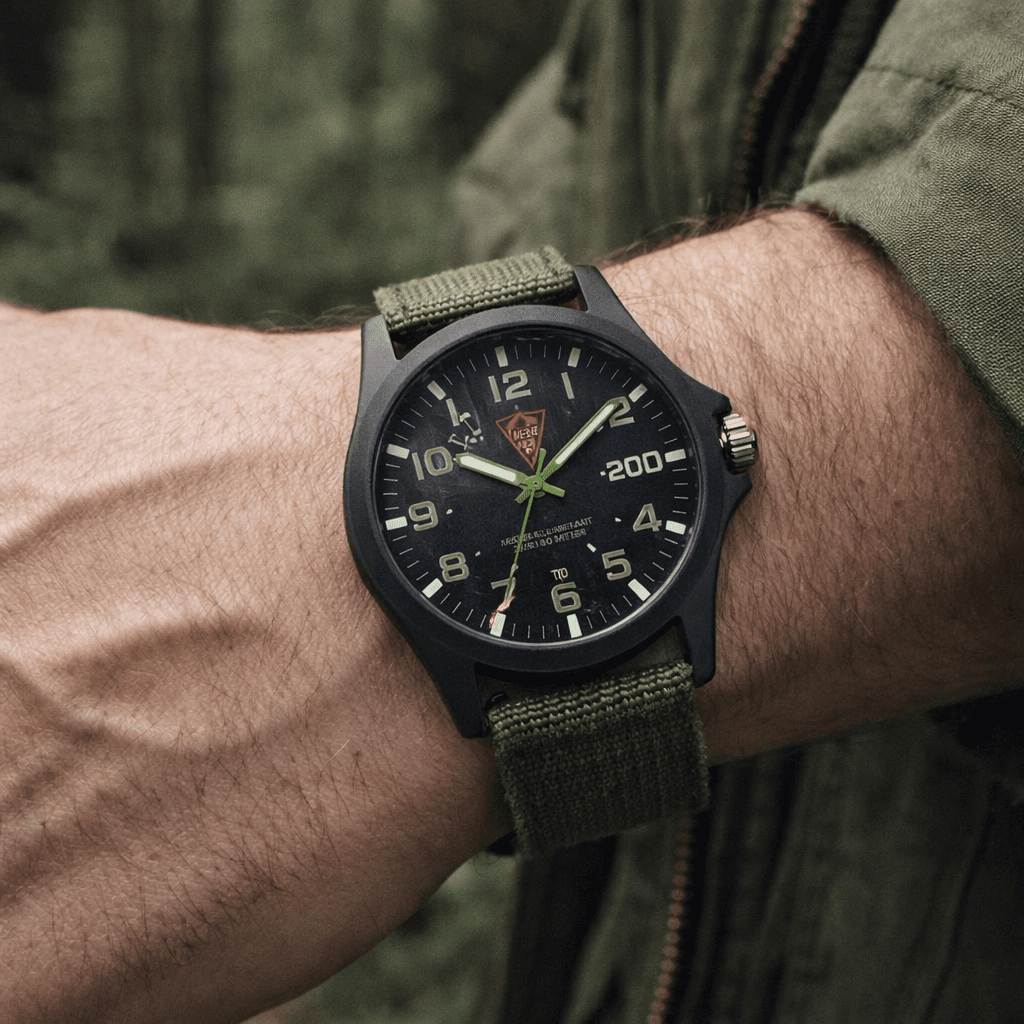 Heren Tactisch Horloge Robuust en Waterdicht 0