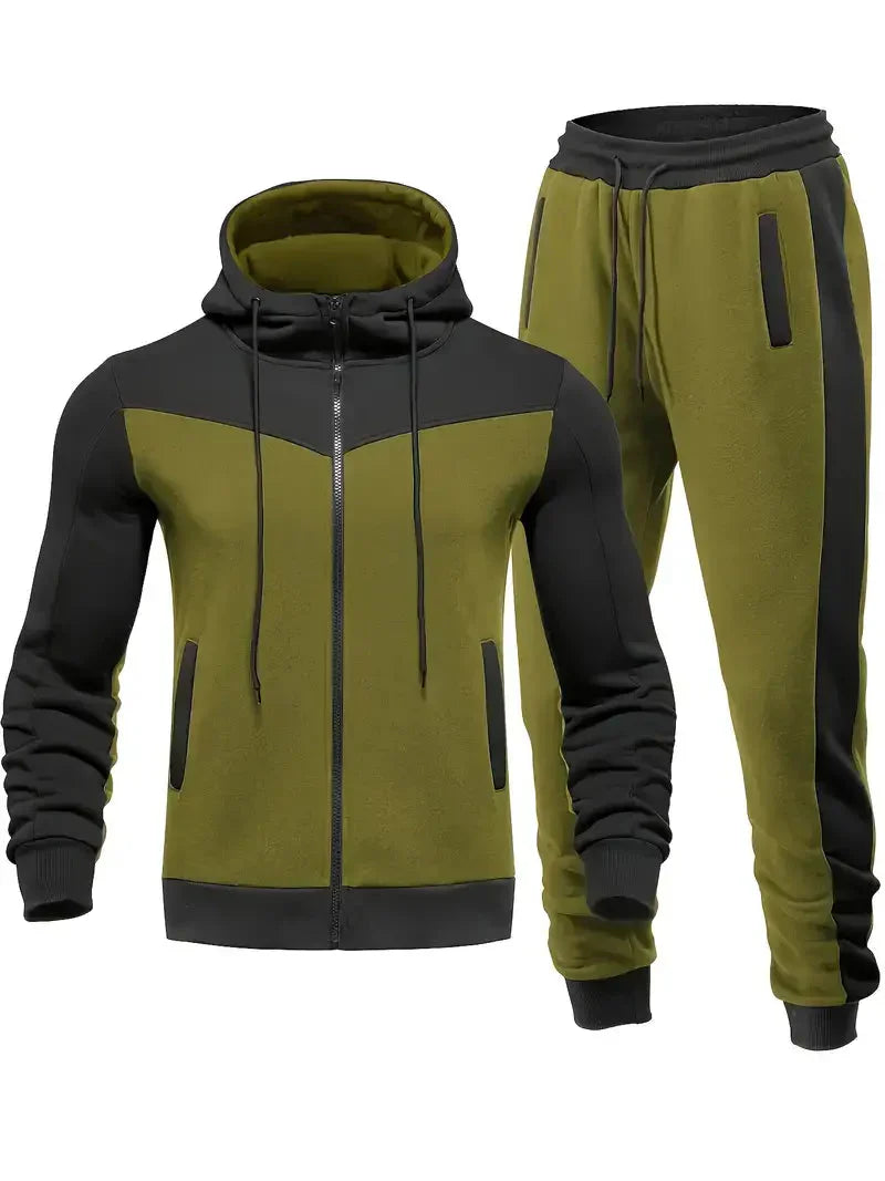 Heren Trainingspak Modern en Comfortabel 2-delig Voor Actieve Sporters 1