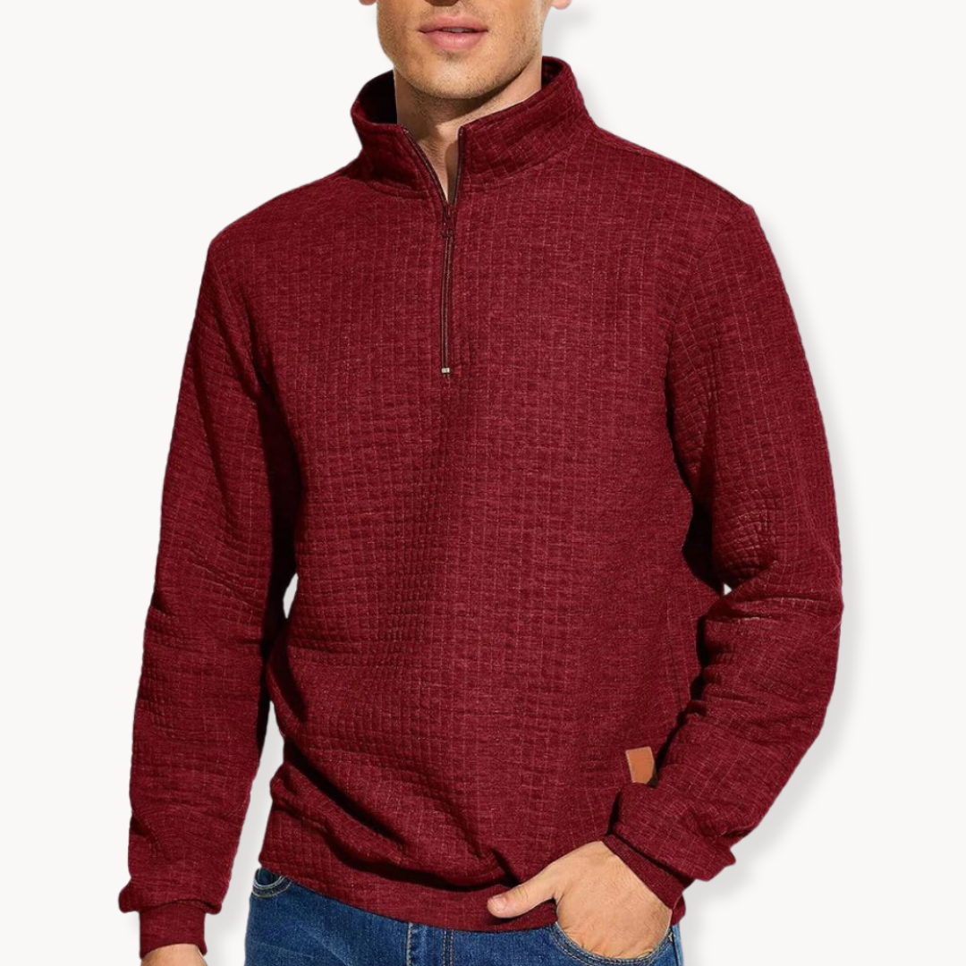 Heren Trui Halfzipper Casual Stijl Uniek Patroon 4