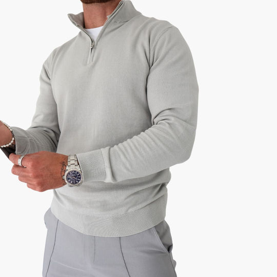 Heren Trui Halve Rits Casual Ademend en Comfortabel 1
