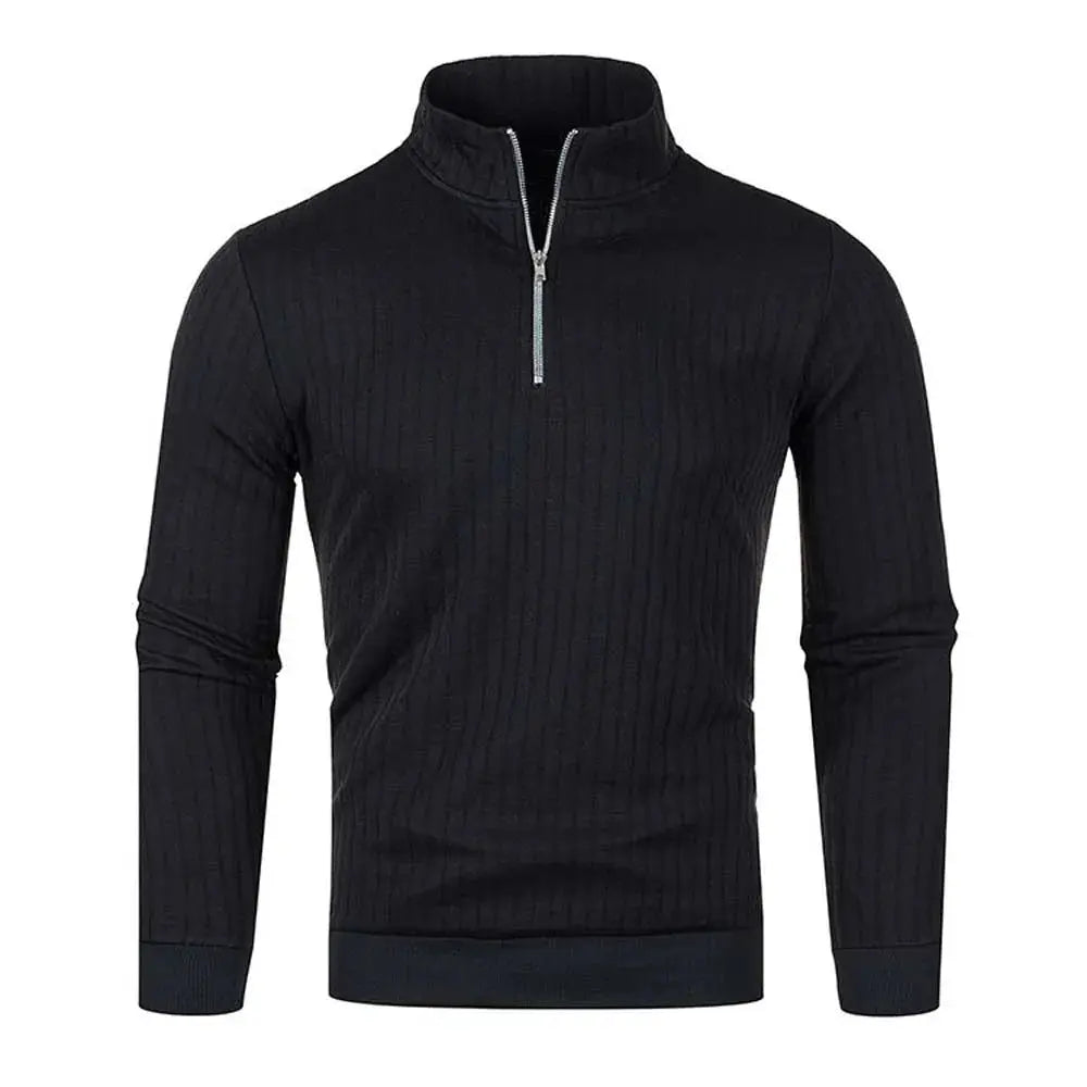 Heren Trui met Halve Blixtluiting Casual en Trendy 3