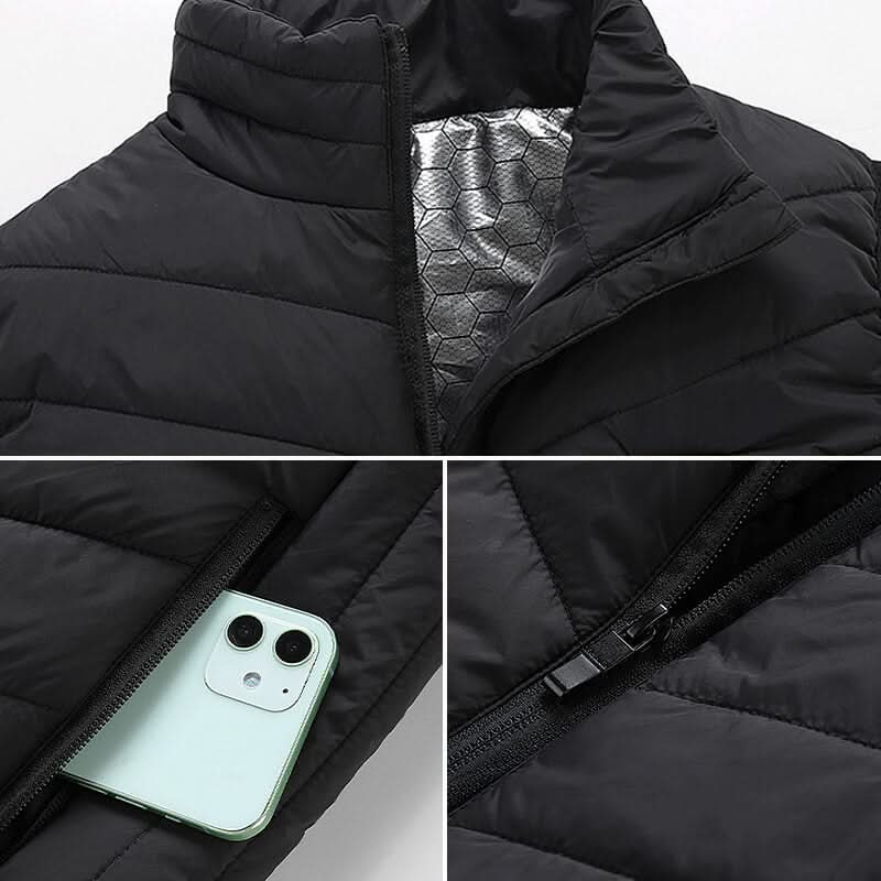 Heren Verwarmd Vest met 13 Verwarmingszones Modern Design 4