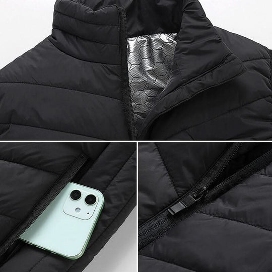 Heren Verwarmd Vest met 13 Verwarmingszones Modern Design 4