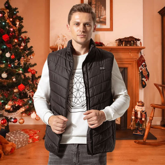Heren Verwarmd Vest met 13 Verwarmingszones Modern Design 8