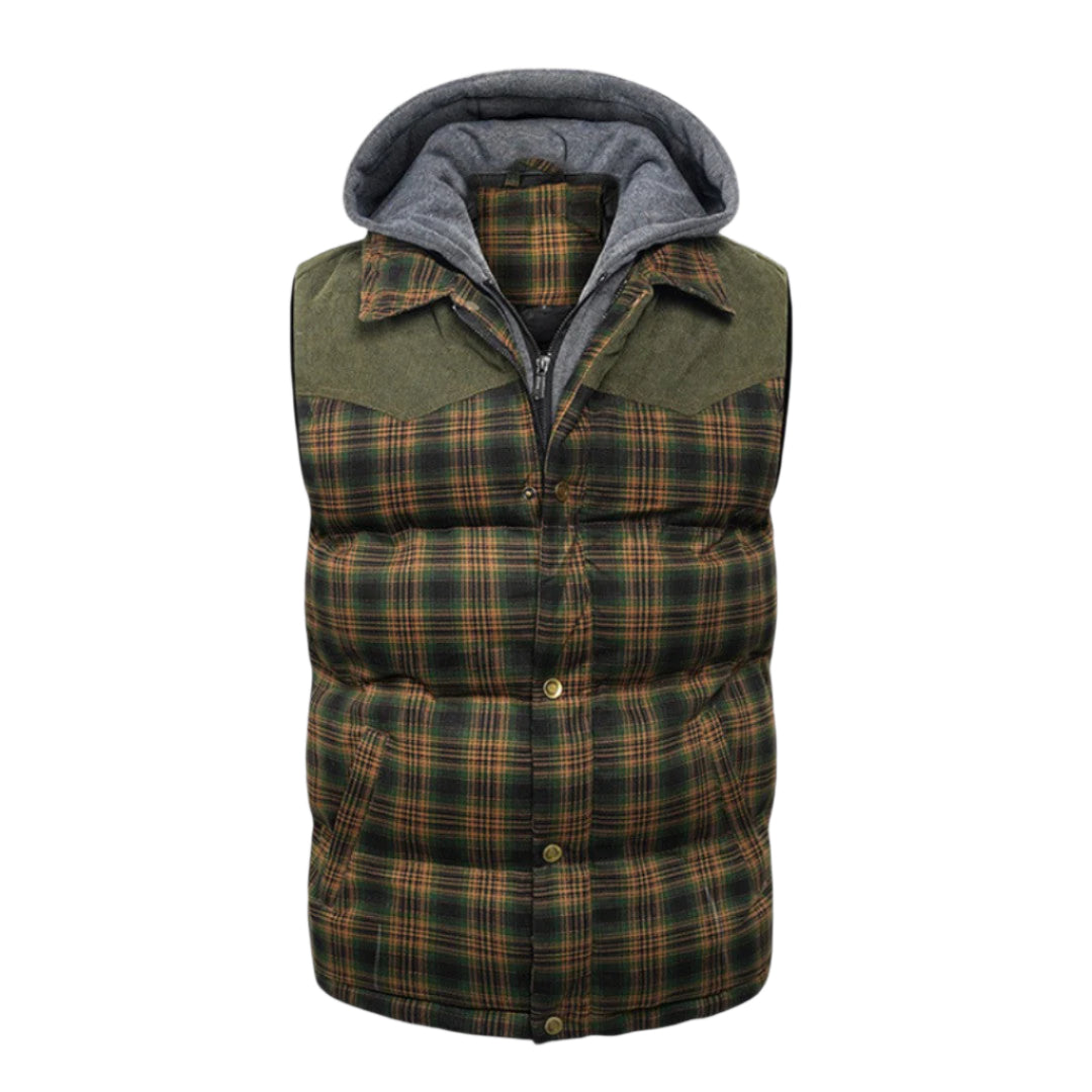 Heren Vest Capuchon Katoen Polyester Lichtgewicht Met Zakken 0