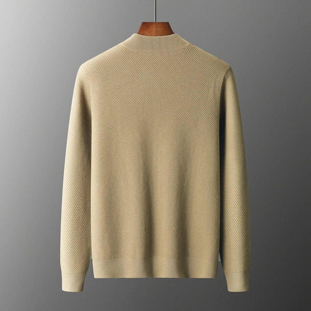 Heren Vest Gebreid Casual Stijl Met V-Hals en Voorzakken 2