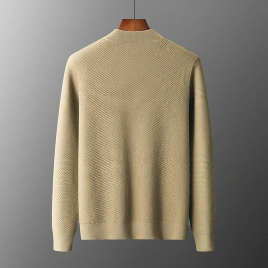 Heren Vest Gebreid Casual Stijl Met V-Hals en Voorzakken 2