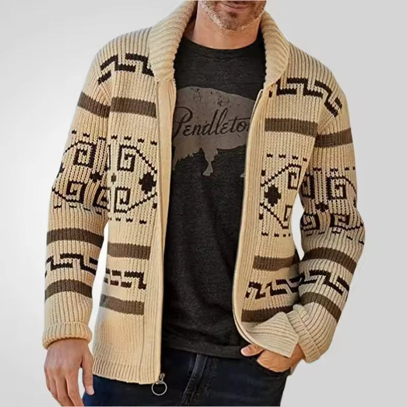 Heren Vest Gebreid Met Ritssluiting 2