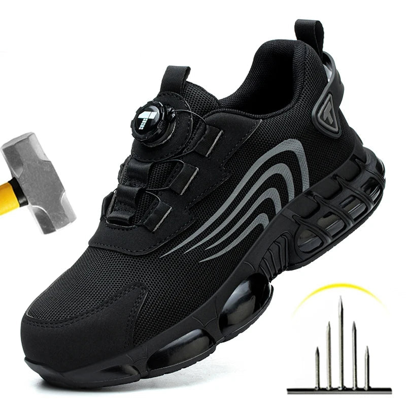 Heren Werkschoenen S3 Met Roterende Knop voor Comfort en Bescherming 0