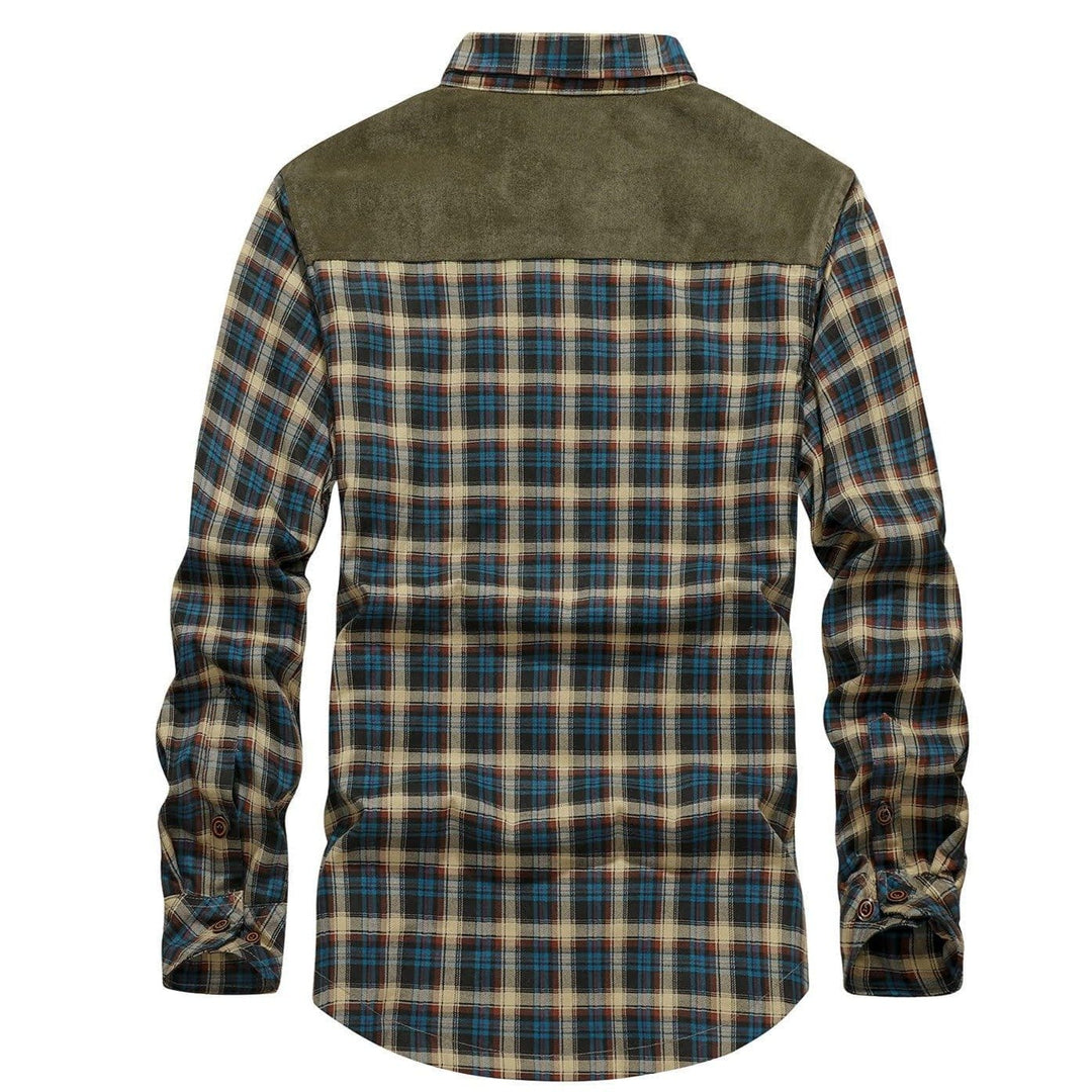 Heren Winterjas Casual Flanel Gevoerd Met Neppels 2