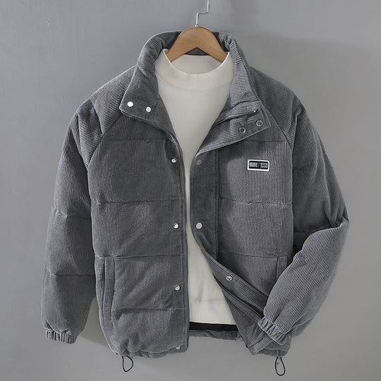 Heren Winterjas Corduroy Met Zachte Voering Voor Comfortabele Herfstdagen 1