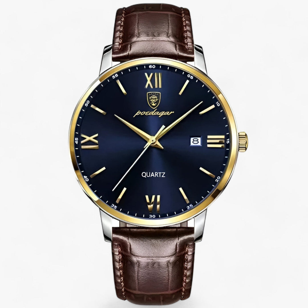 Herenhorloge met Leren Band en Quartz Uurwerk 2