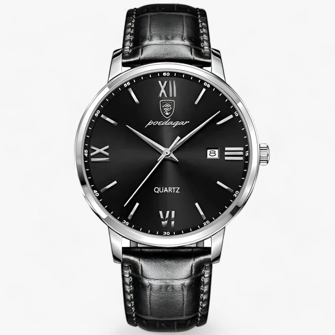 Herenhorloge met Leren Band en Quartz Uurwerk 5