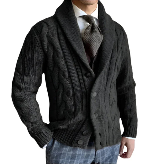 Heren Cardigan Gebreid Merino Wol Casual en Formeel