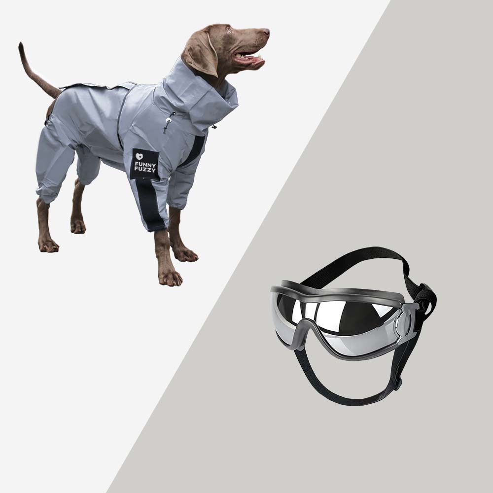 Honden Regenjas Reflecterend Waterdicht met Harnasopening 9