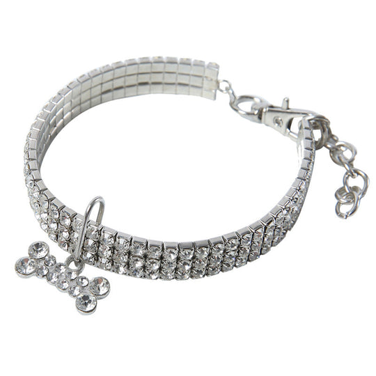 Hondenhalsband Bling It On Met Strass-Steentjes voor Luxe Look 0