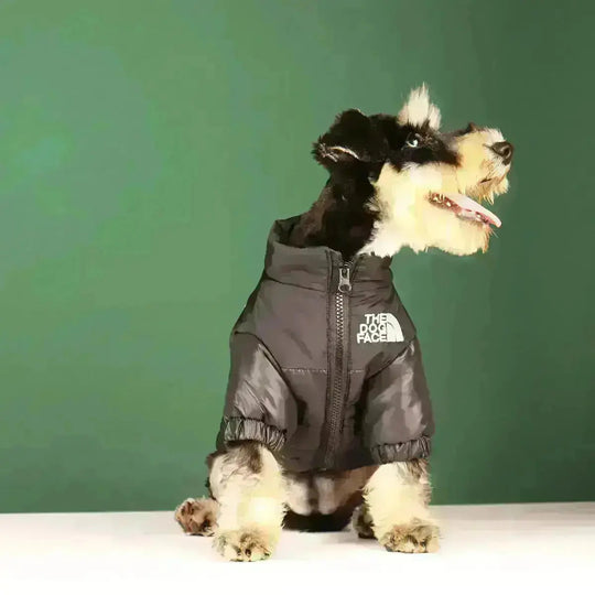 Hondenjas Winter Pufferstijl Met Rits En Trekkoord Voor Koude Dagen 1