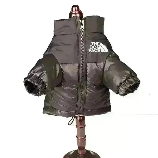 Hondenjas Winter Pufferstijl Met Rits En Trekkoord Voor Koude Dagen 4