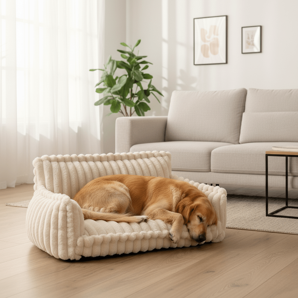 Hondensofa voor huisdieren met verhoogde hoofdsteun 0